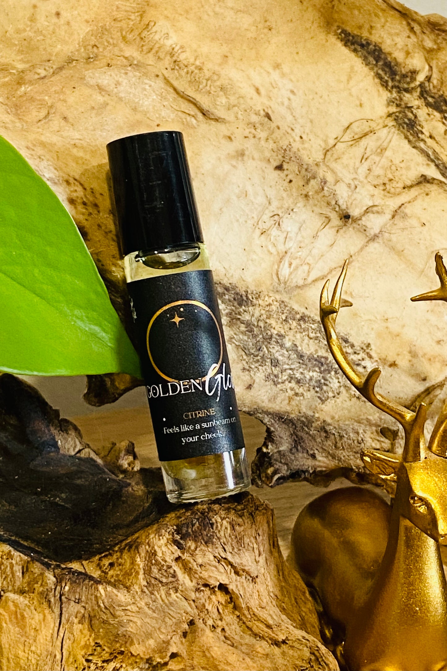 Golden Glow Crystal Roller