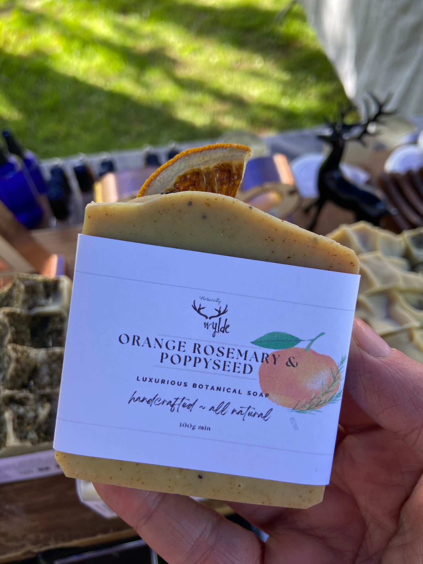 Orange and Rosemary with Poppyseed Soap