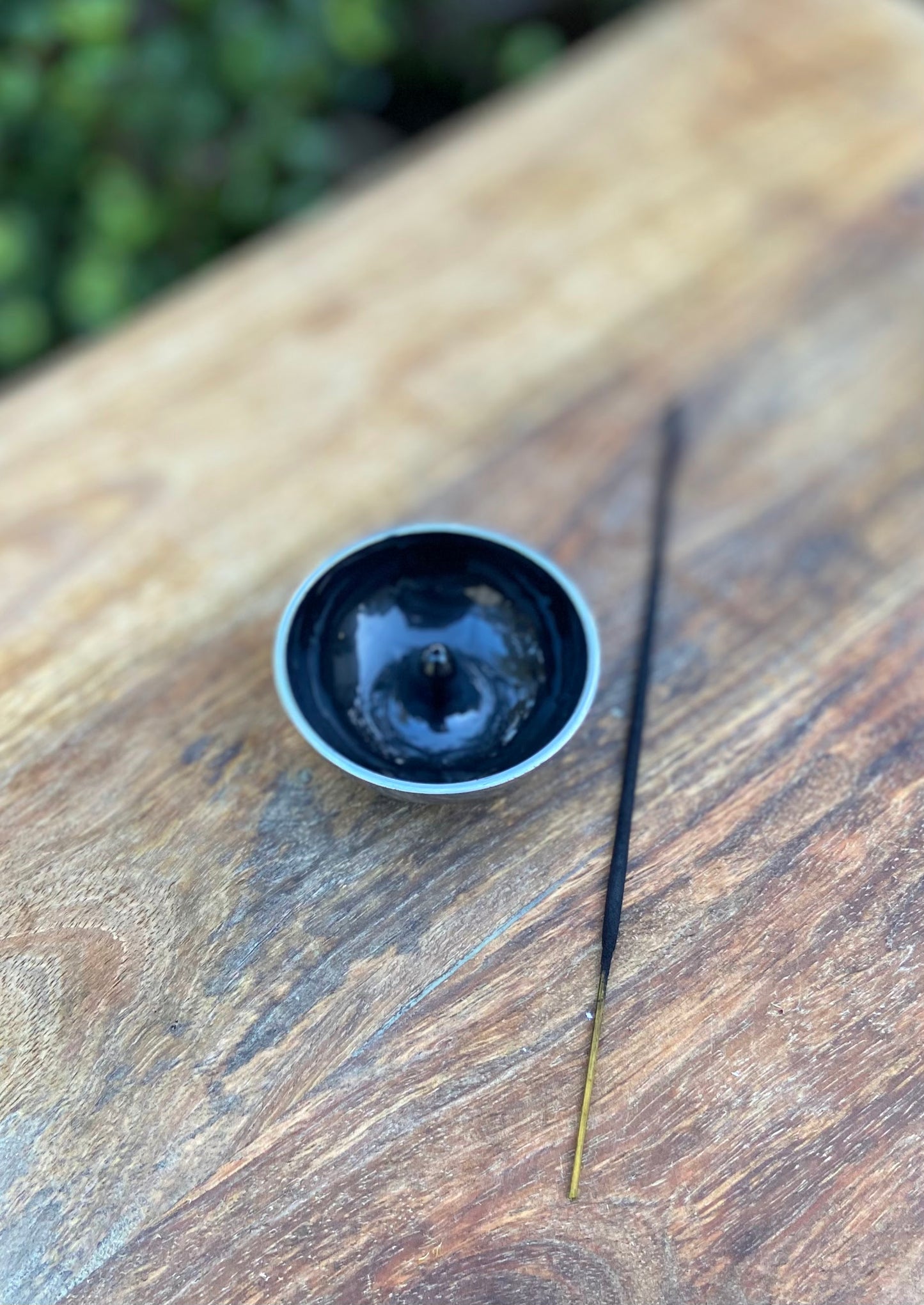 Black Aluminum Incense dish image 0