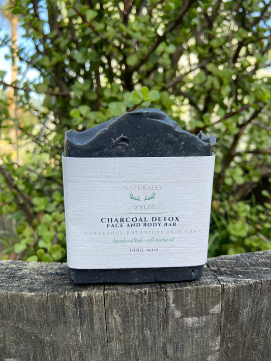 Charcoal Detox Face and Body Bar Acne Soap - Preorder
