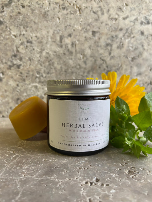 Hemp Herbal Salve with local beeswax 50g