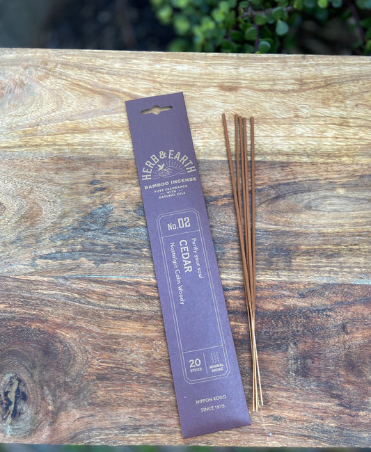 Herb & Earth CEDAR Incense Sticks image 0