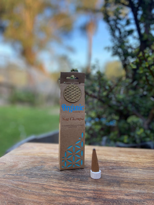 Incense Cones -Nag Champa - Organic Goodness image 0