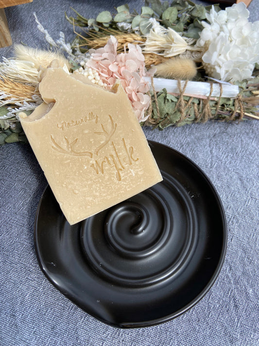 Ceramic Soap Dish Black image 1