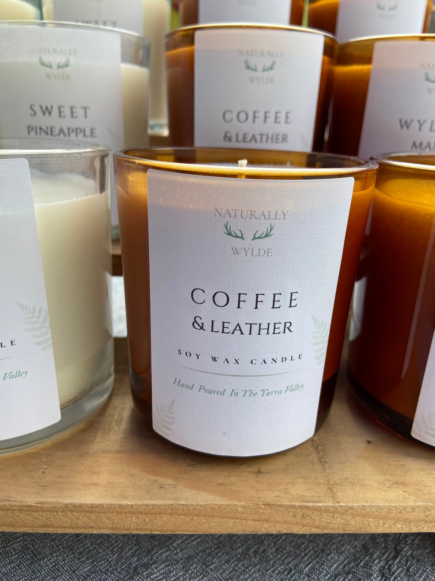 Coffee and Leather Candle
